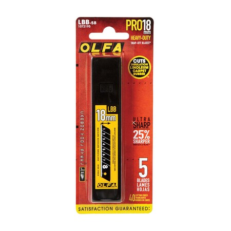 Olfa Snap Blades Hd 5 Pack 1072195